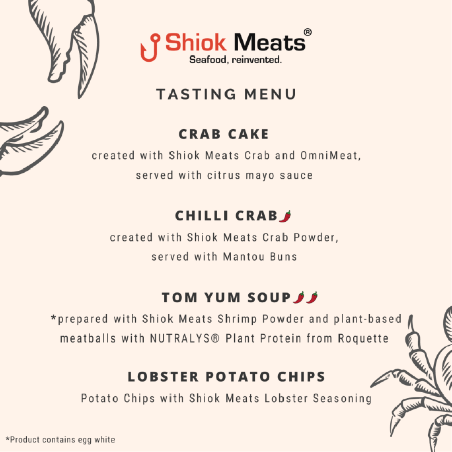 Duurzaamheid nl Shiok Meats tastig menu