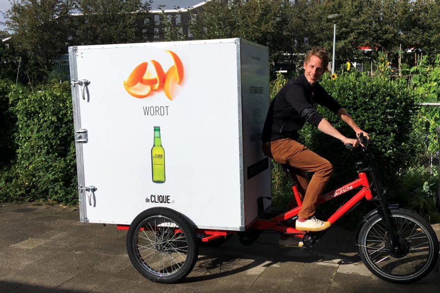De Clique - grondstoffen per fiets ophalen